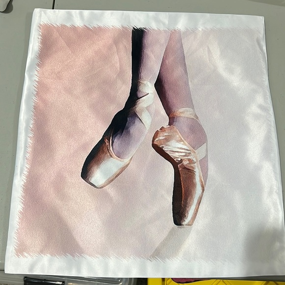 Pointe Shoe Pillow Cover. Does not include pillow. - Picture 2 of 5
